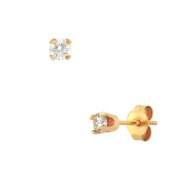 BROQUELES DE ORO AMARILLO CON DIAMANTE CO25-EARY