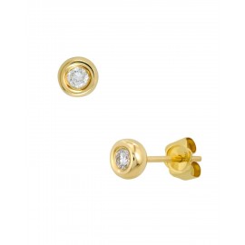 BROQUELES DE ORO AMARILLO CON DIAMANTE E09-WE20267