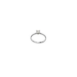 ANILLO SOLITARIO DE ORO BLANCO B2368B