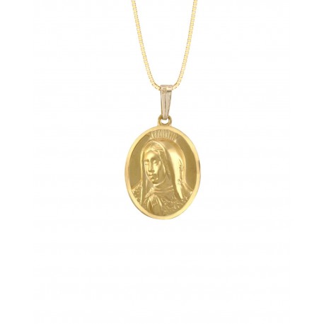 MEDALLA IMAGEN VIRGEN DE GUALUPE BUSTO EN ORO AMARILLO ME14-YOV3GB - Envío Gratuito