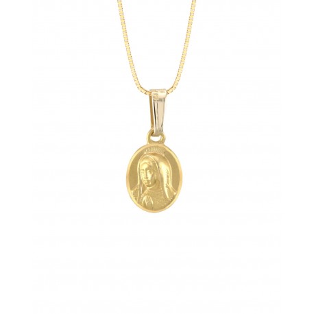 MEDALLA IMAGEN VIRGEN DE GUADALUPE BUSTO EN ORO AMARILLO ME14-YOV0GB - Envío Gratuito