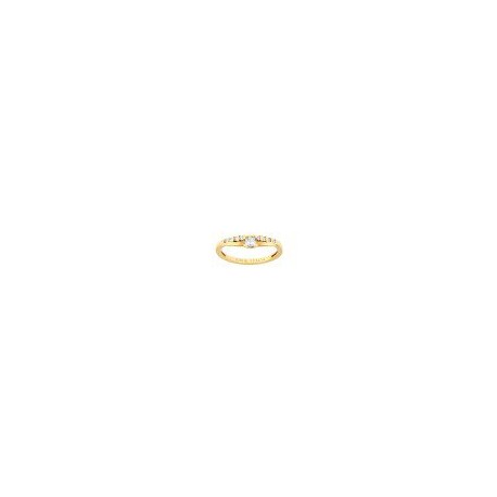 ANILLO DE COMPROMISO DE ORO AMARILLO B1232 - Envío Gratuito