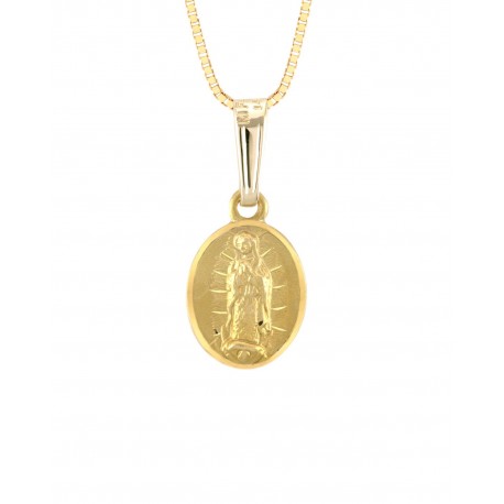 MEDALLA IMAGEN VIRGEN DE GUADALUPE EN ORO AMARILLO ME14-YOV0VG - Envío Gratuito