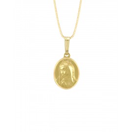 MEDALLA IMAGEN VIRGEN DE GUADALUPE BUSTO EN ORO AMARILLO ME14-YOV1GB