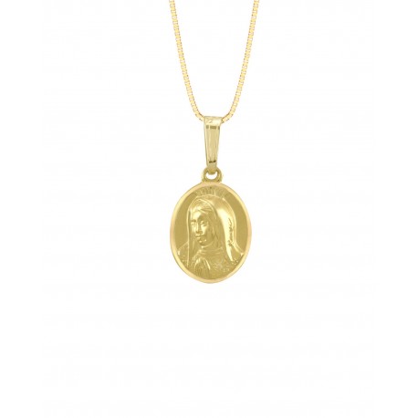 MEDALLA IMAGEN VIRGEN DE GUADALUPE BUSTO EN ORO AMARILLO ME14-YOV1GB - Envío Gratuito