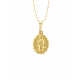 MEDALLA IMAGEN VIRGEN DE GUADALUPE EN ORO AMARILLO ME14-YOV1VG - Envío Gratuito