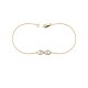 PULSERA DE INFINITO EN ORO AMARILLO CON DIAMANTES CB-AJB01015Y - Envío Gratuito