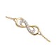 PULSERA DE INFINITO EN ORO AMARILLO CON DIAMANTES CB-AJB01015Y - Envío Gratuito