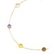 PULSERA DE ORO AMARILLO CON PIEDRA DE COLORES EKBL00003-Y2 - Envío Gratuito