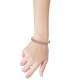 BRAZALETE DE ORO AMARILLO Y BLANCO CON ZIRCONIAS ABRB058YW-102 - Envío Gratuito