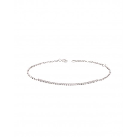 BRAZALETE DE ORO BLANCO DIAMANTES 13583B-WD4WP - Envío Gratuito