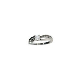 ANILLO DE COMPROMISO DE ORO BLANCO B1717B