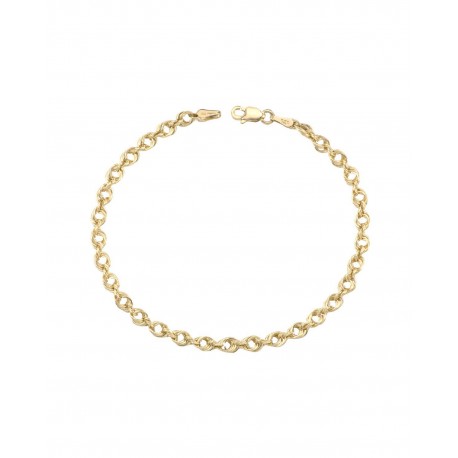 PULSERA DE ORO AMARILLO SBGTHL-16 - Envío Gratuito