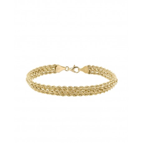 PULSERA DE ORO AMARILLO MIX0880-52 - Envío Gratuito