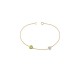 BRAZALETE DE ORO AMARILLOCON DIAMANTES Y PERIDOTO 14989B-PO4YV - Envío Gratuito