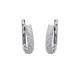 ARETES DE ORO BLANCO CON DIAMANTES 12445W-WD4WT - Envío Gratuito