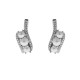 ARETES DE ORO BLANCO CON DIAMANTES Y PERLA 12112W-WP4WT - Envío Gratuito