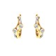 ARETES DE ORO AMARILLO CON DIAMANTES 17321WWD4YV - Envío Gratuito