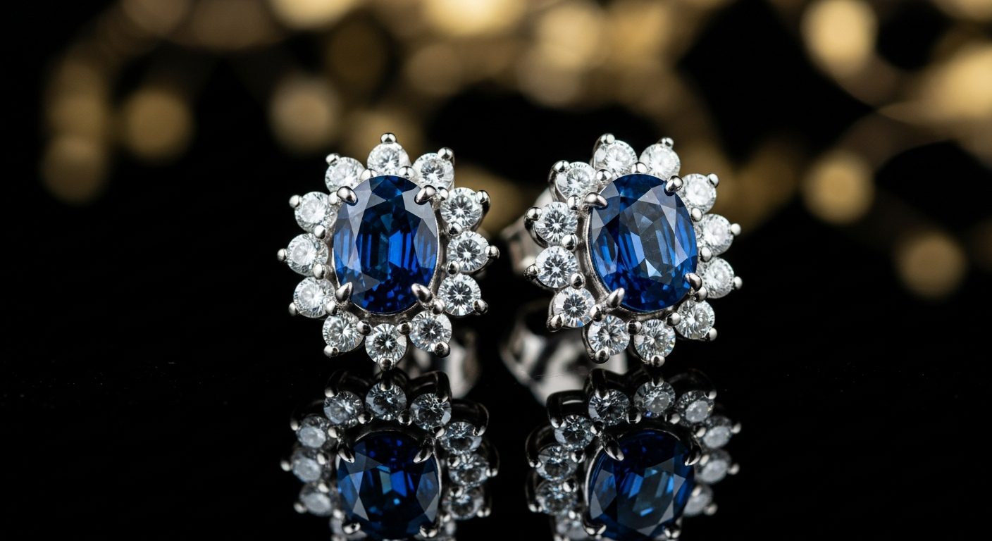 Collares y aretes elegantes